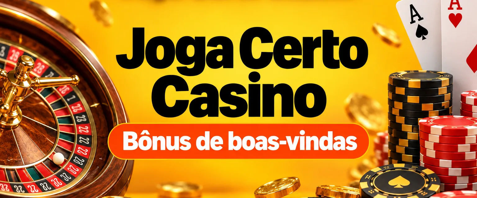 Banner do Joga Certo Casino com cashback diário de 30% e depósito Pix a partir de R$ 10